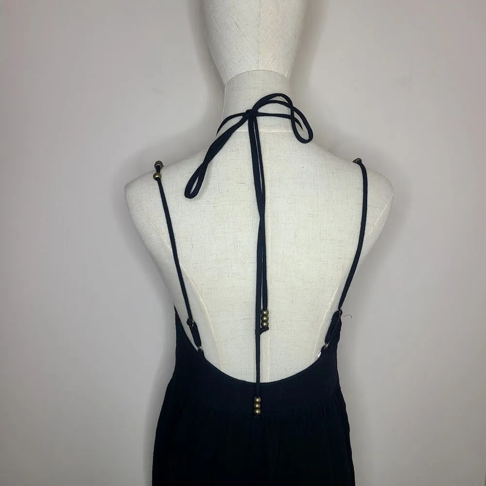 Charlie Holiday Anthropologie Dress Womens Tiered Priscilla Maxi Black Boho SZ 2 - Image 7