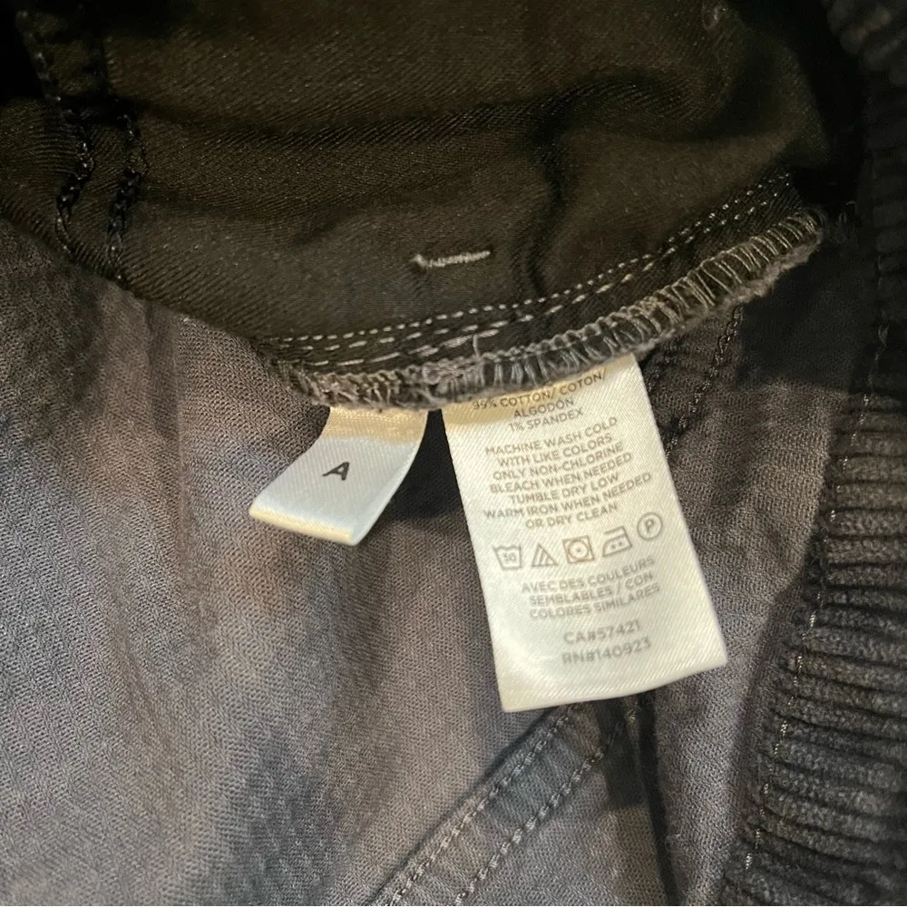 Loft Slate Gray Corduroy Jeans Cropped Raw Hem, Sz 31/12 - Image 11