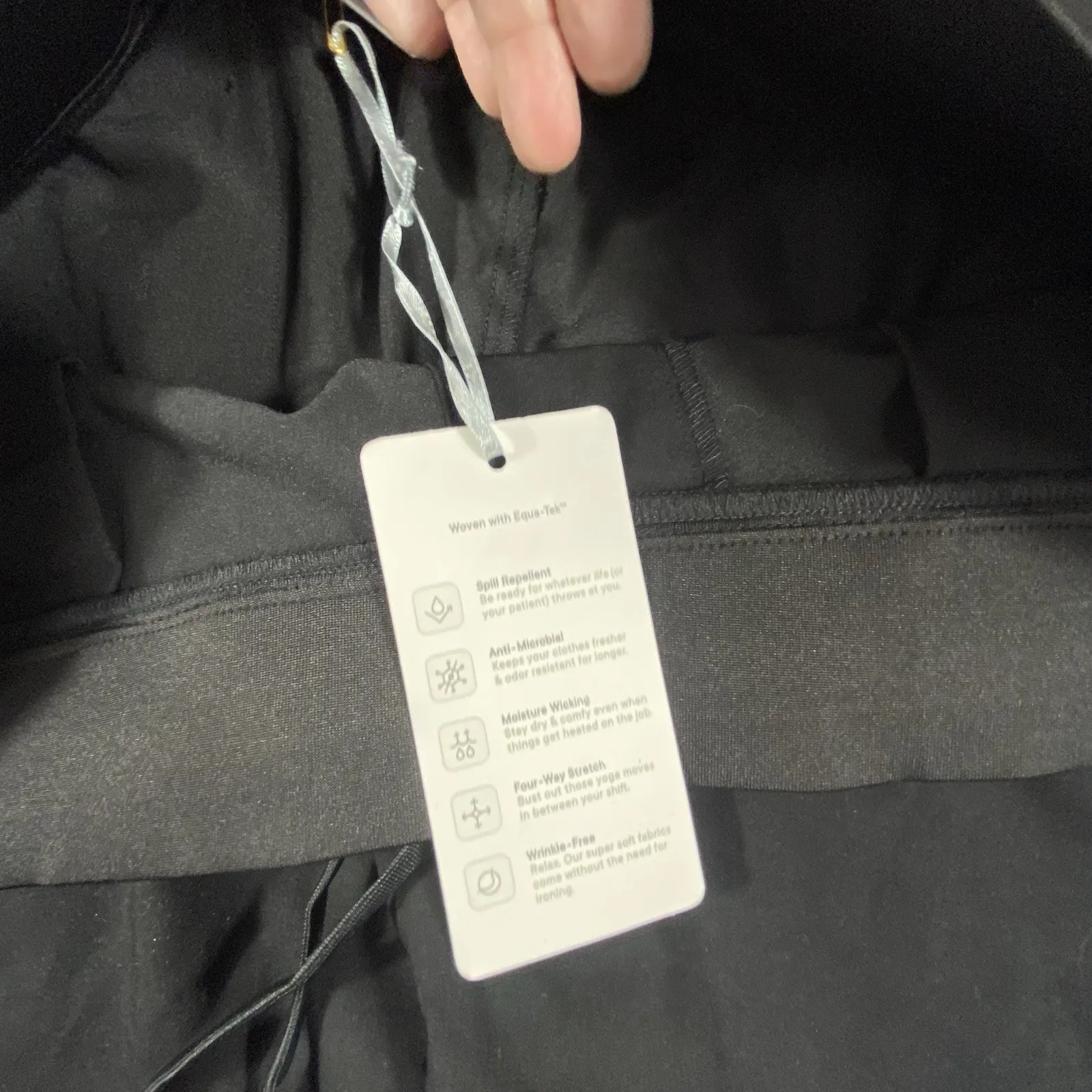 Mandala Womens Size 2XL Scrub Pants Black High Rise Stretch Pockets Tapered NWT - Image 7