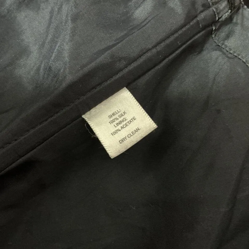 Dusk Collection By Shelli Ye Silk Halter Ruched Empire Waist Dress Whimsygoth Black Size 10 - Image 3