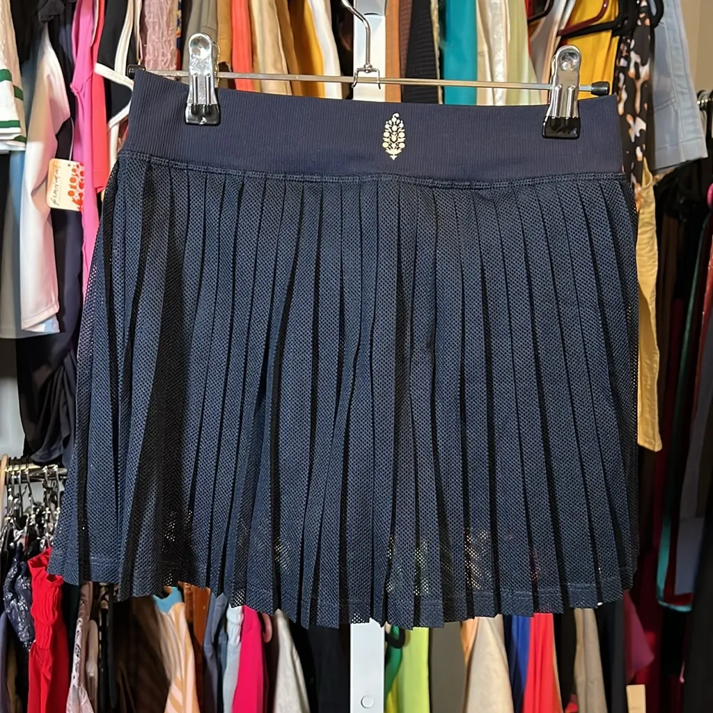 NWOT free people FP MOVEMENT Rally Ruffle Mini Skort navy Blue Size undefined - Image 6