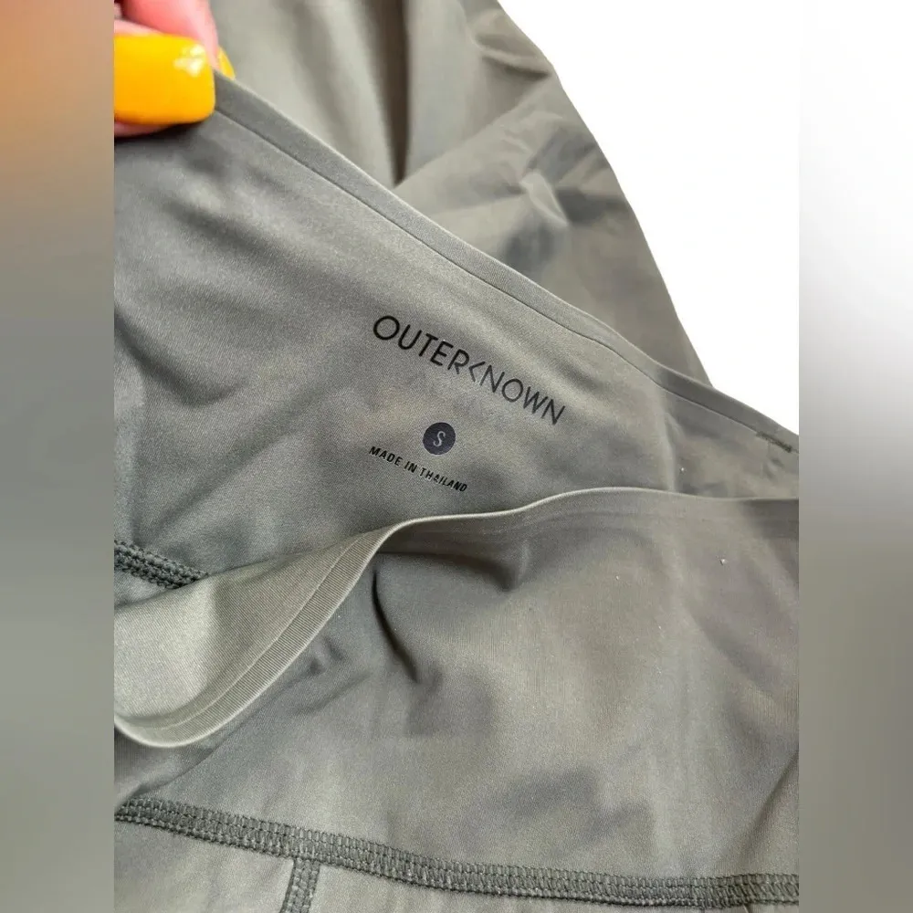 Outerknown Active Leggings Olive Women’s Size S - Image 3
