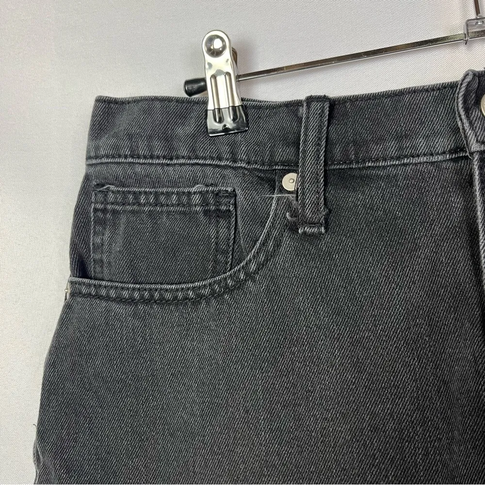 Madewell Black Rigid Denim A-Line Mini Skirt 29 - Image 83