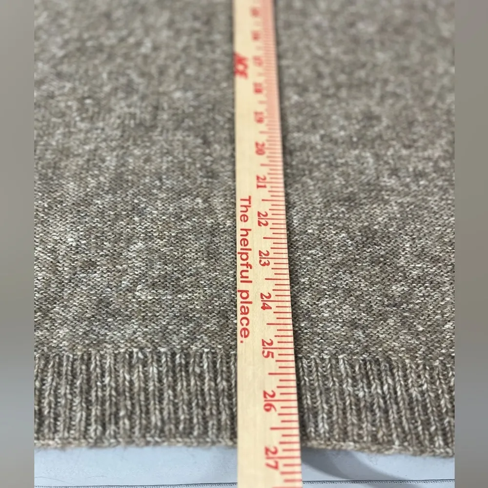 Dillard Beige Brown Warm Neutral Poncho Pullover Fall Wear OS - Image 4