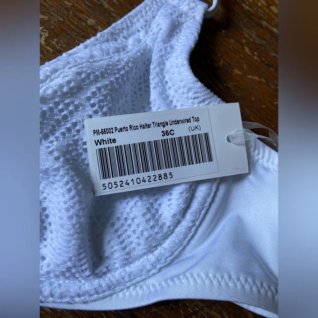 Pour Moi White Eyelet Bikini Set NWT Size UK14/36C - Image 7
