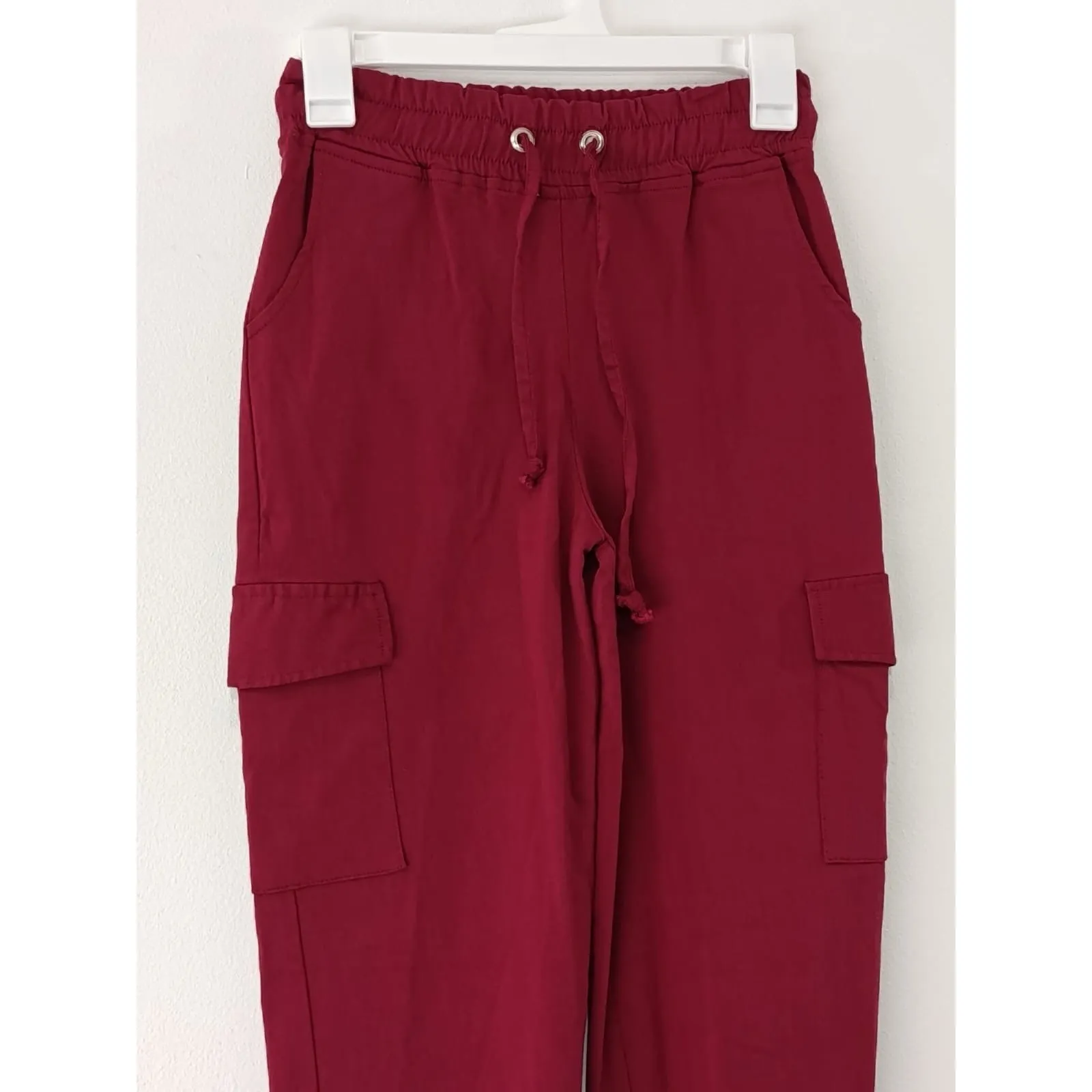 Faden Women’s Cargo Jogger Pants Burgundy Size Medium Red - Image 5