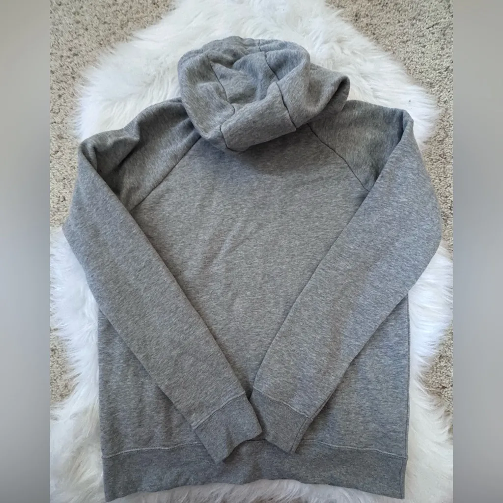Nike Women's Size S Dark Grey Heather Essential Fleece Hoodie - Image 3