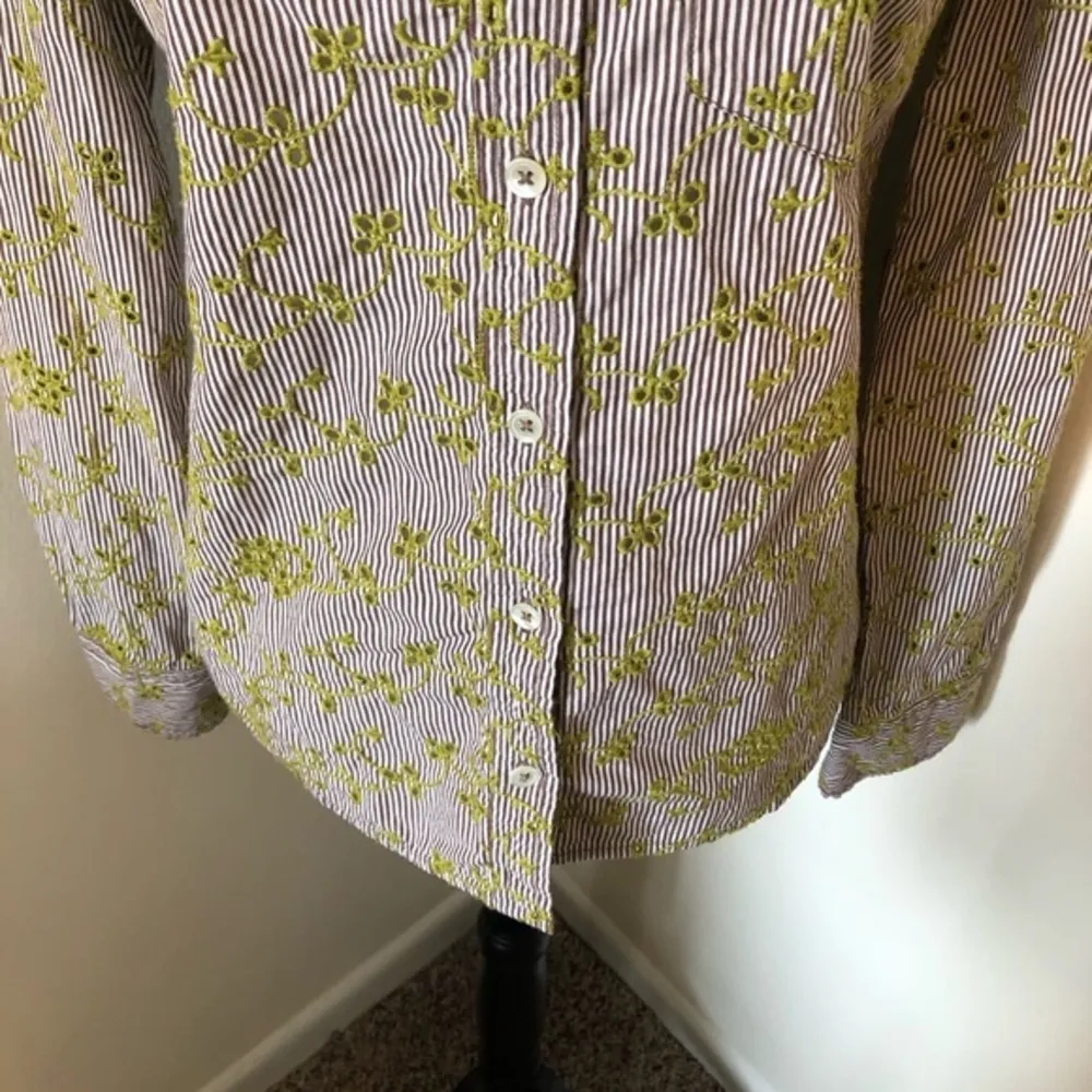 Anthropologie-Odille Eyelet Button Down Shirt - Image 6