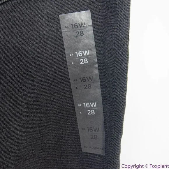 NEW Silver Jeans Women's Highly Desirable High Rise Straight Leg Jeans, 16W - Image 13