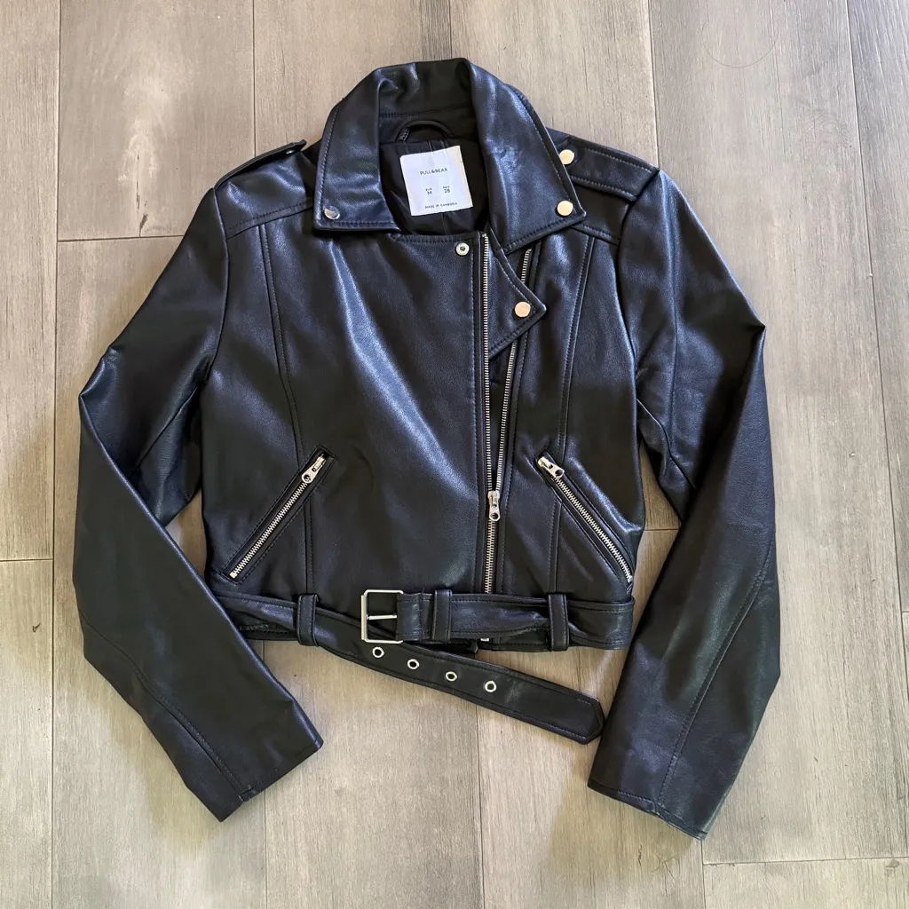 Pull & Bear  Faux Leather Jacket - Image 2