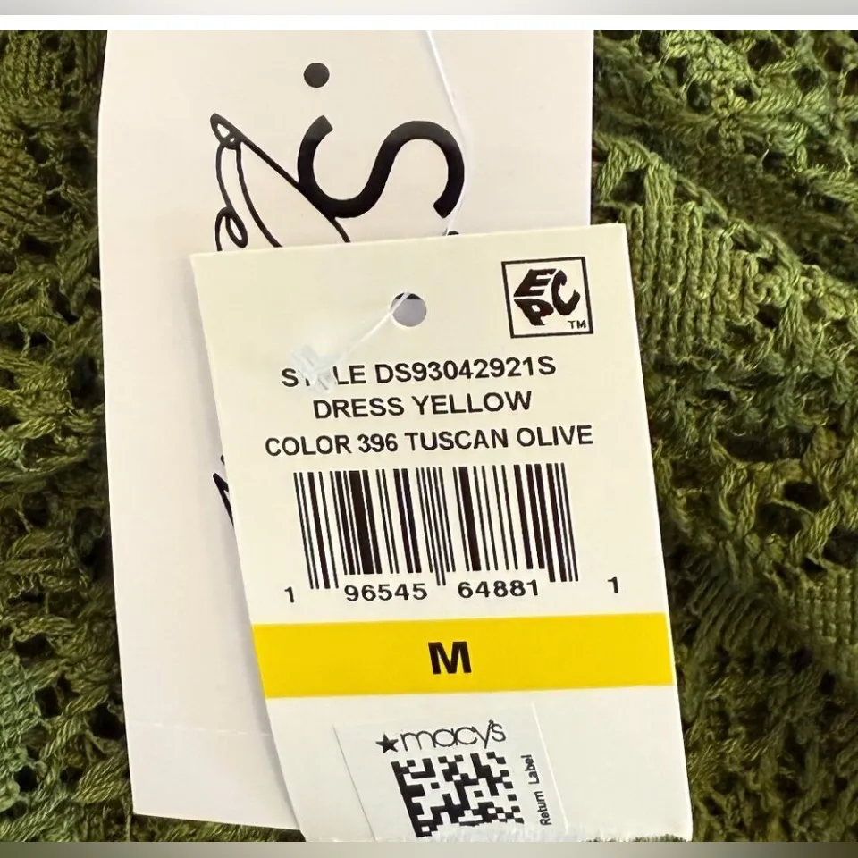 1. State Women's
Convertible Tank Dress
Swim Cover-Up Size M
Green Olive - Image 4