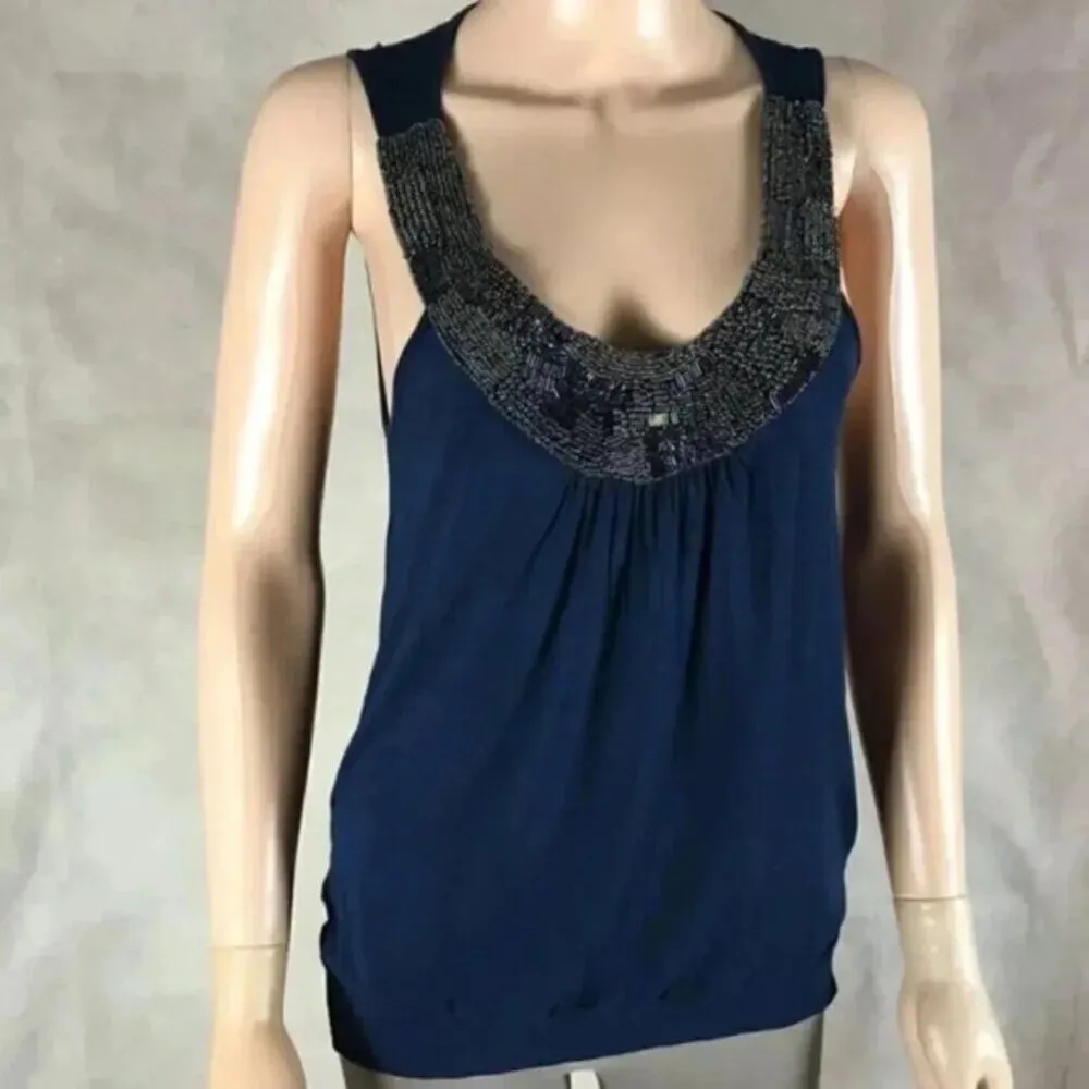 Forever 21 Beaded Tank Top SMALL - Image 3