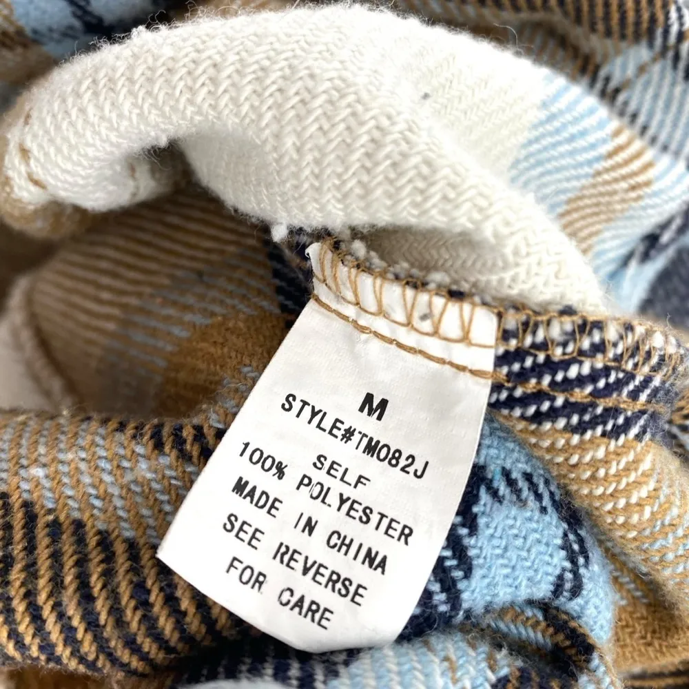 Urban Daizy Oversized Plaid Flannel Button Down Shirt Jacket Shacket - Image 13