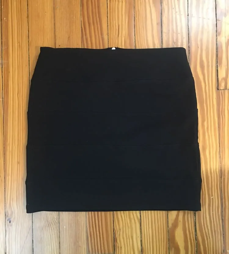 Ambiance Apparel Black Zipper Skirt  - Image 2