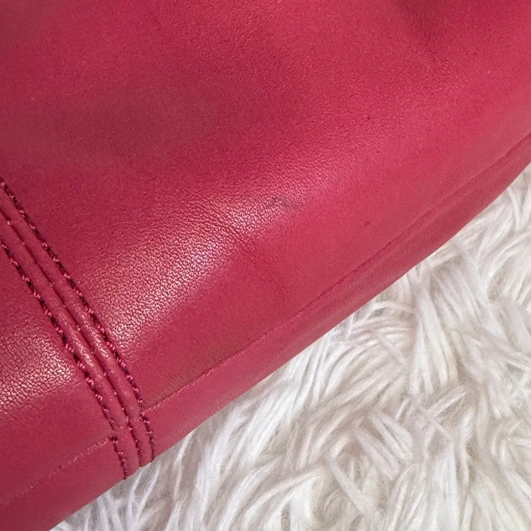 Y2K COACH Pink F13729 Flap Hobo Shoulder Bag - Image 6