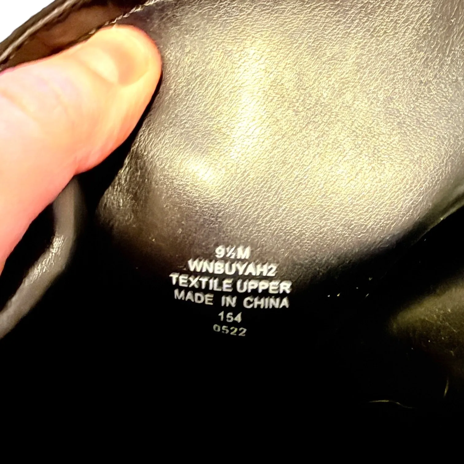 Nine West Knee High Boots Size 9.5 Black Faux Suede Almond Toe Stiletto Heel - Image 9