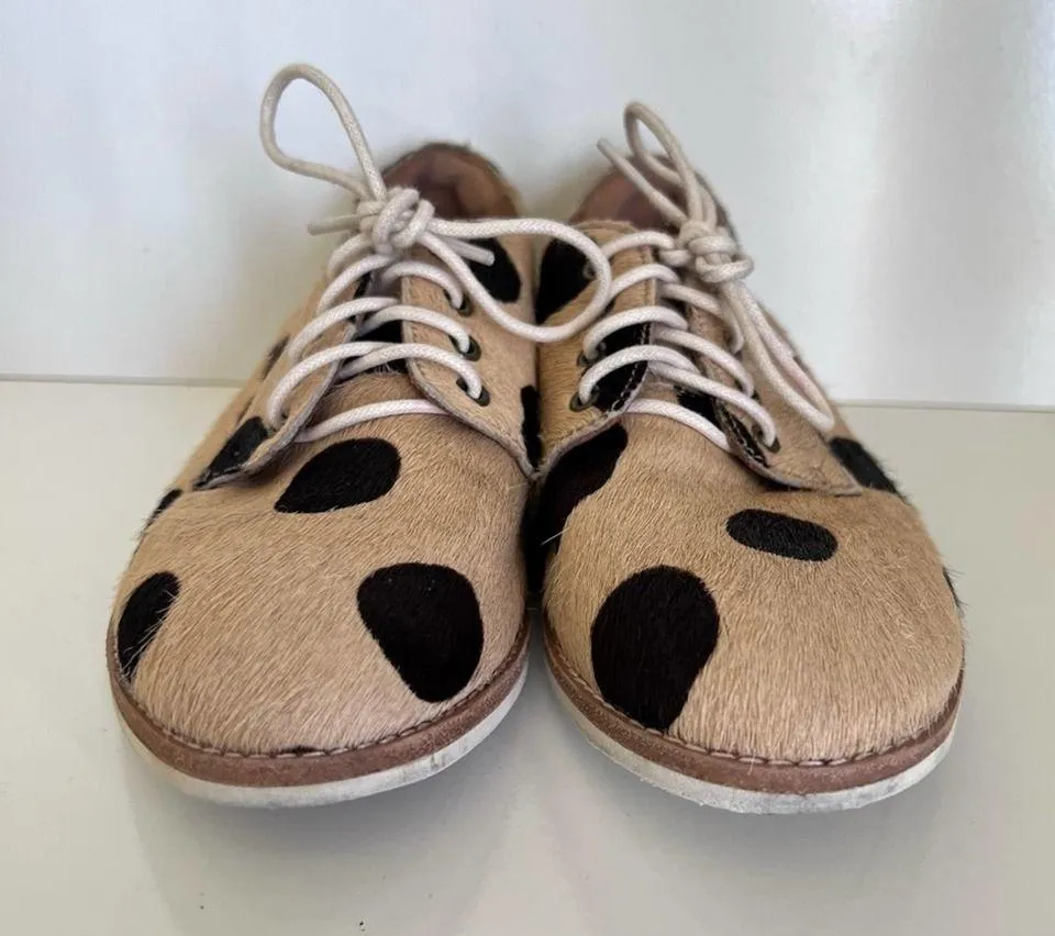 Rollie Nation Calf Hair Polka Dot Oxford Size 5 - Image 10