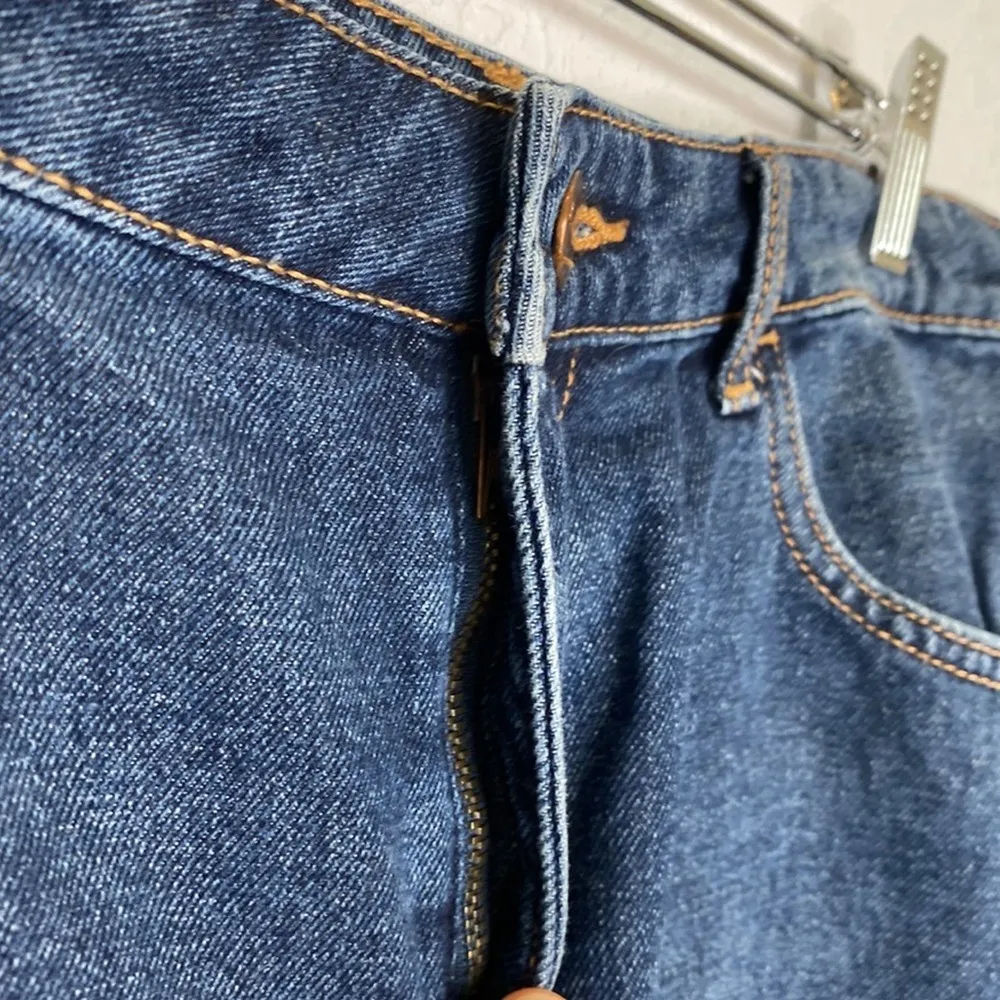 &Denim by H&M Women’s Medium Wash Blue Denim Jean Shorts Cuffed Hem EUC Sz 12 - Image 2