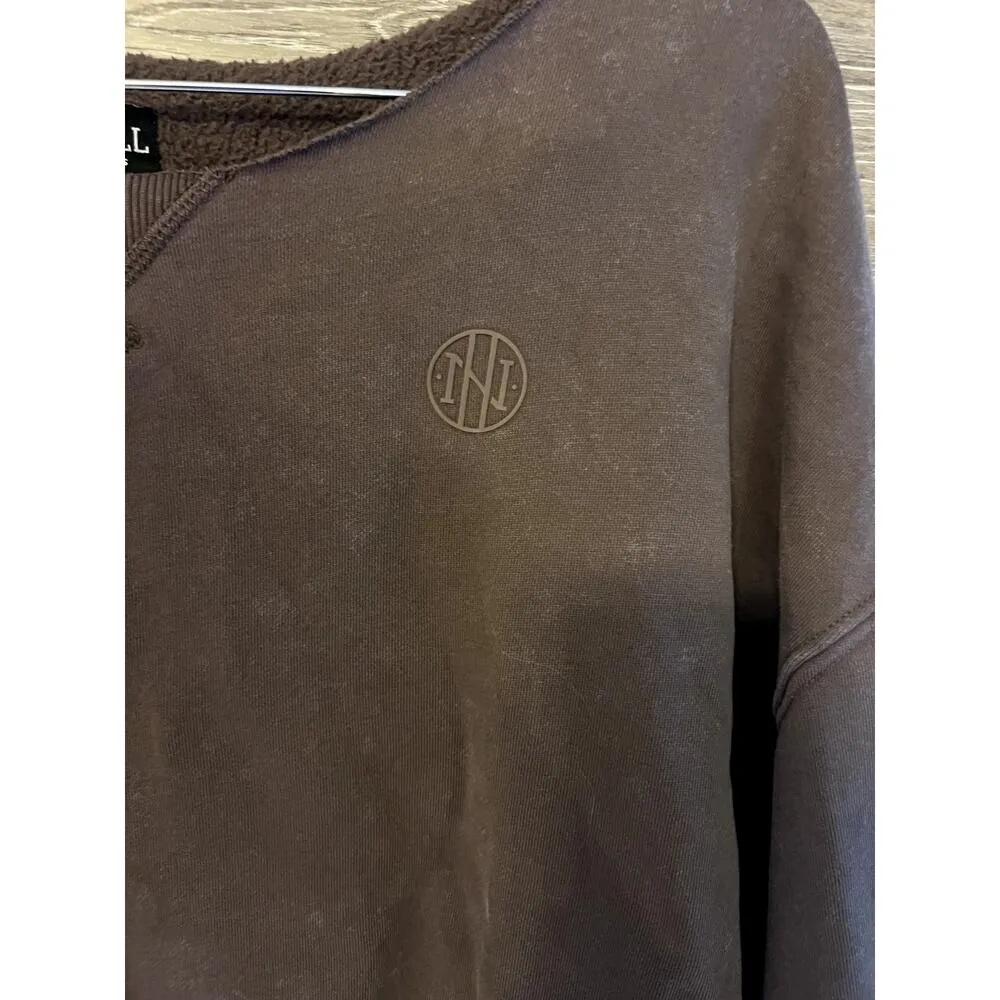 Ninth Hall Sweatshirt Size Medium Brown Acid Washed Vintage look Grunge Street - Image 3