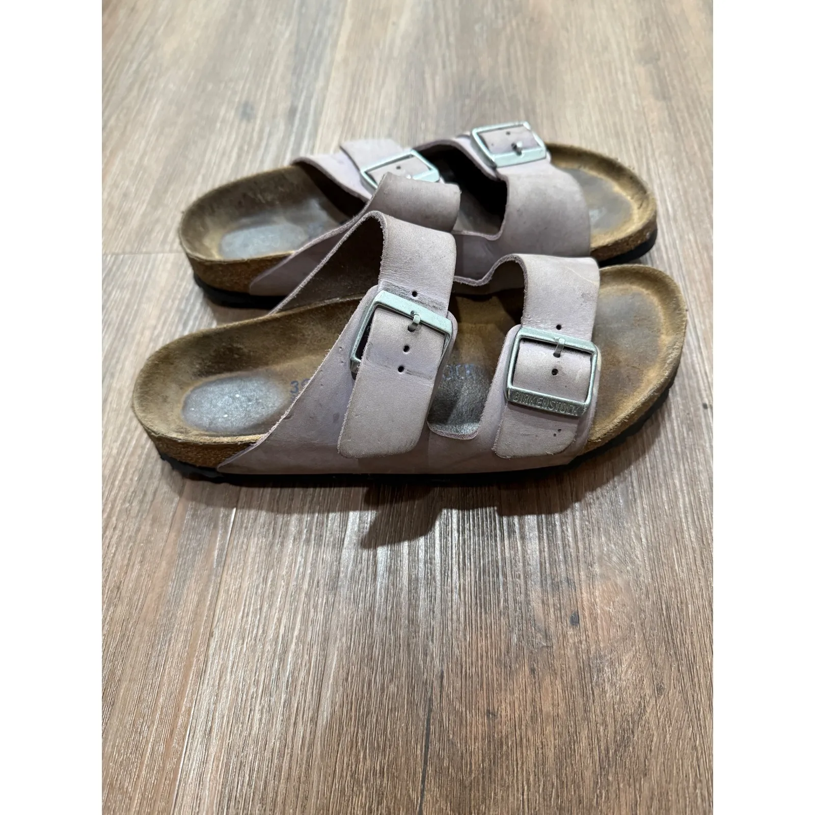 Birkenstock Arizona Suede Leather Pink Sandals EU 39 US 8 9 Women Comfort Flat - Image 3