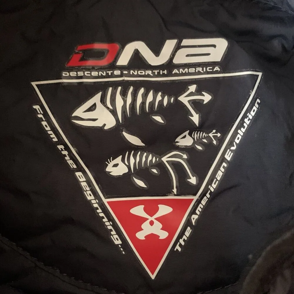 Descente  Womens Sz 12 Black Light Puffer Insulated Full Zip Jacket Coat Boxy - Image 7