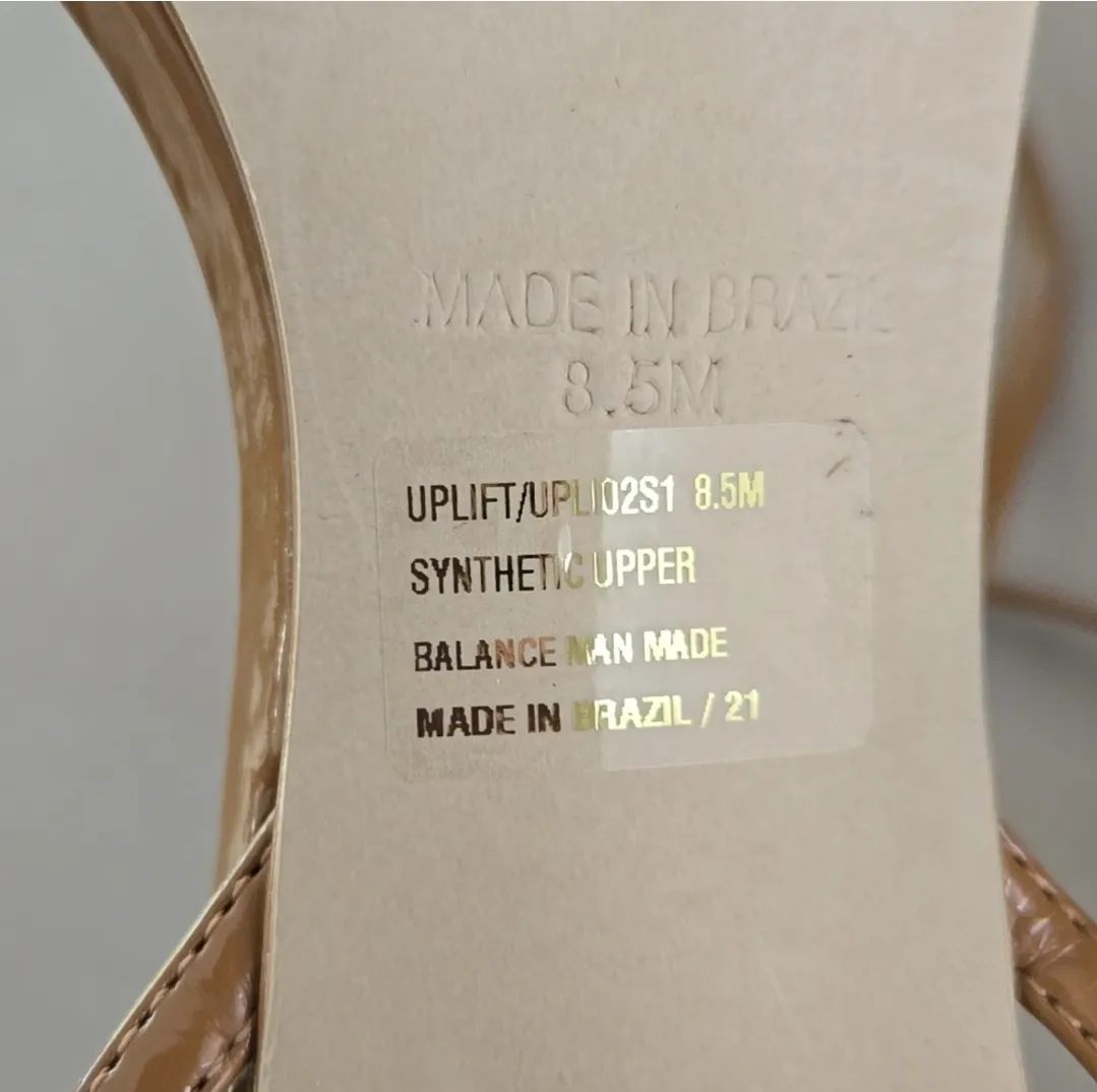 New Steve Madden Tan Block Heel Sandals 8.5M - Image 5