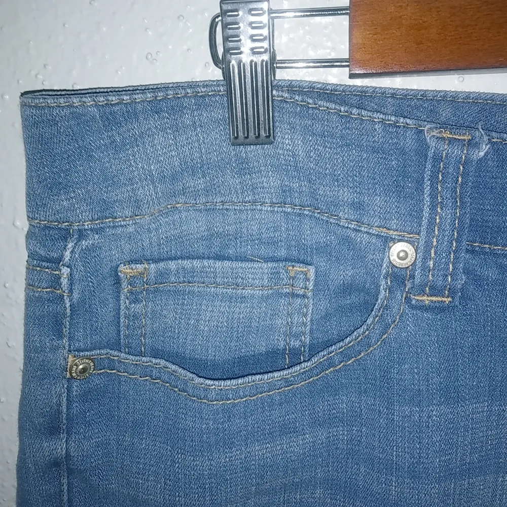 Seven7 14 36 Stitched Pocket Lace Trim Jeans Shorts Plus - Image 7