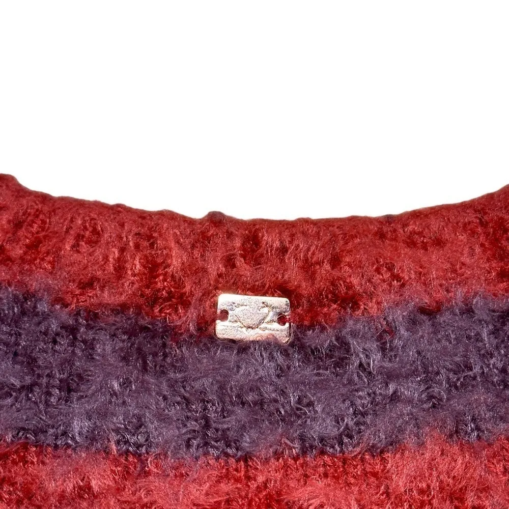 Knitz For Love & Lemons Red Striped Fleetwood Sweater Dress US S - Image 7