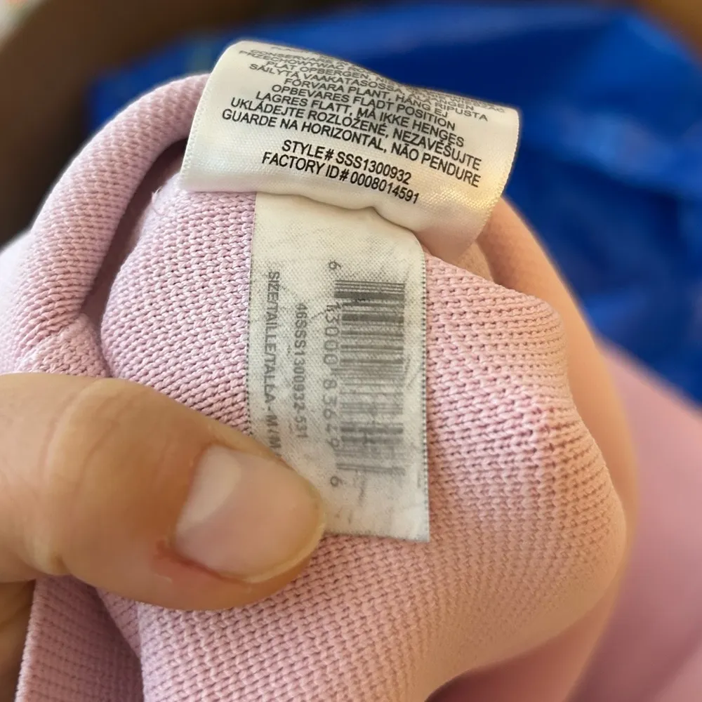 Herve Leger Paris Baby Pink Turtleneck Cropped Top - Image 5