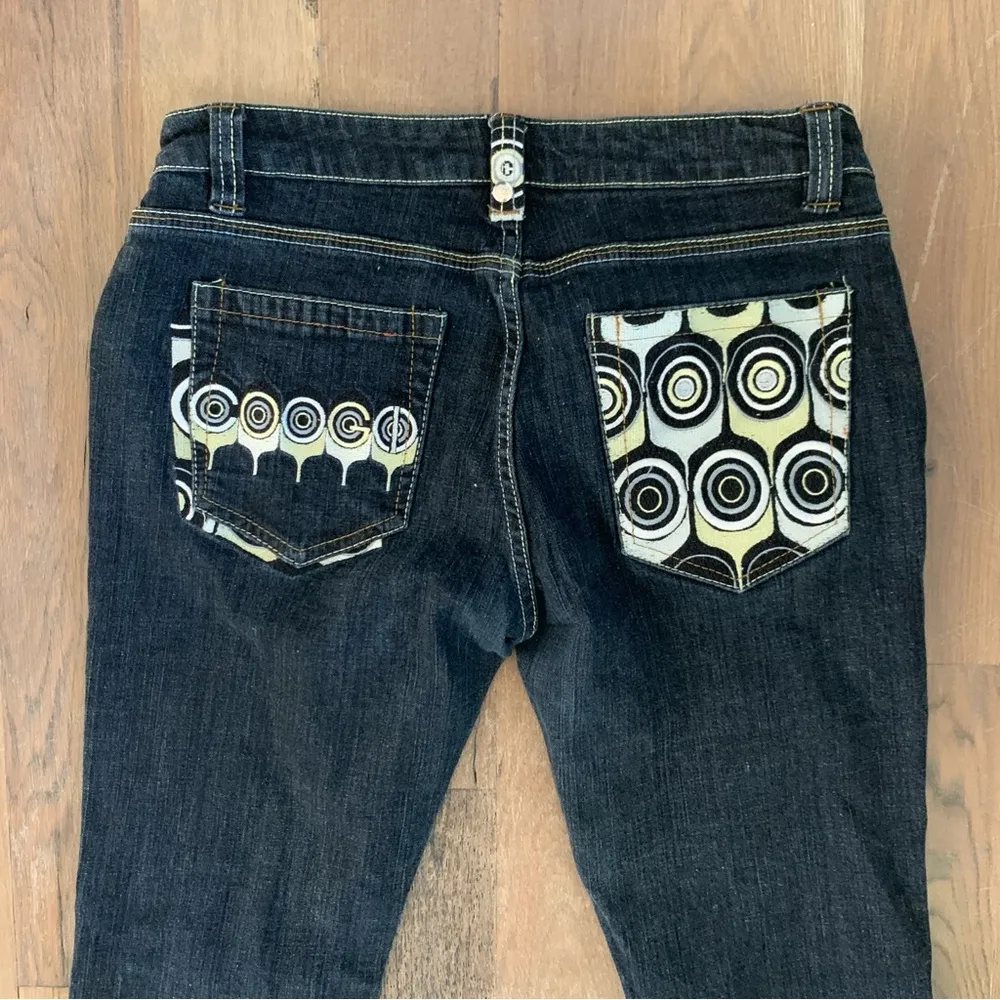 Vintage Coogi Dark Wash Women’s Embroidered Jeans Size 13/14 - Image 2