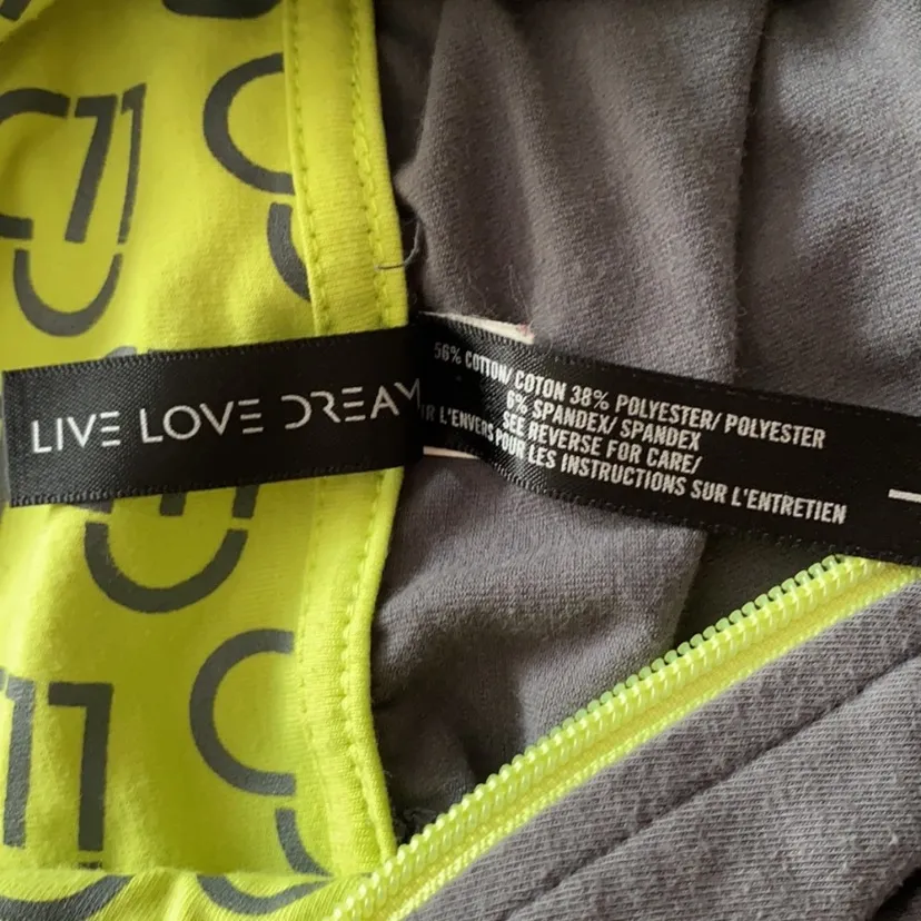 Aeropostale Womens Quarter Zip Pullover Longsleeve T-Shirt large gray lounge - Image 5