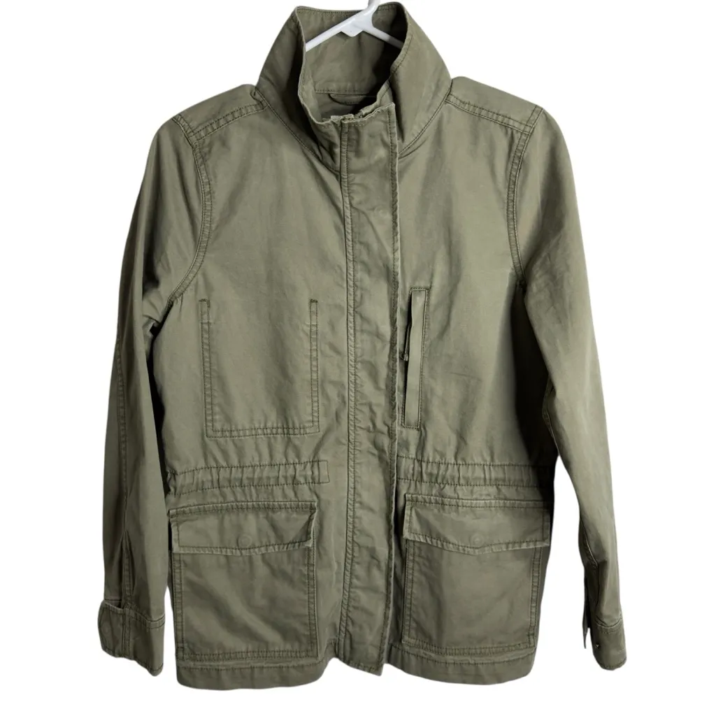 Madewell Passage Desert Olive Military Utility Lightweight Jacket S - Image 9