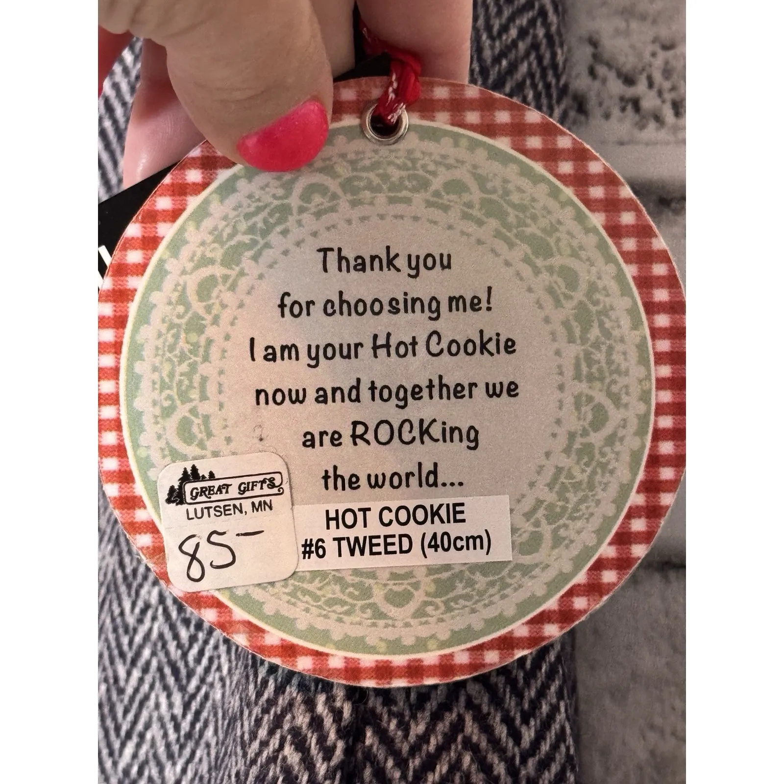 Moshiki Women's Tweed 100% Cotton Wool Skirt One Size Reversible New With Tags‎ - Image 3