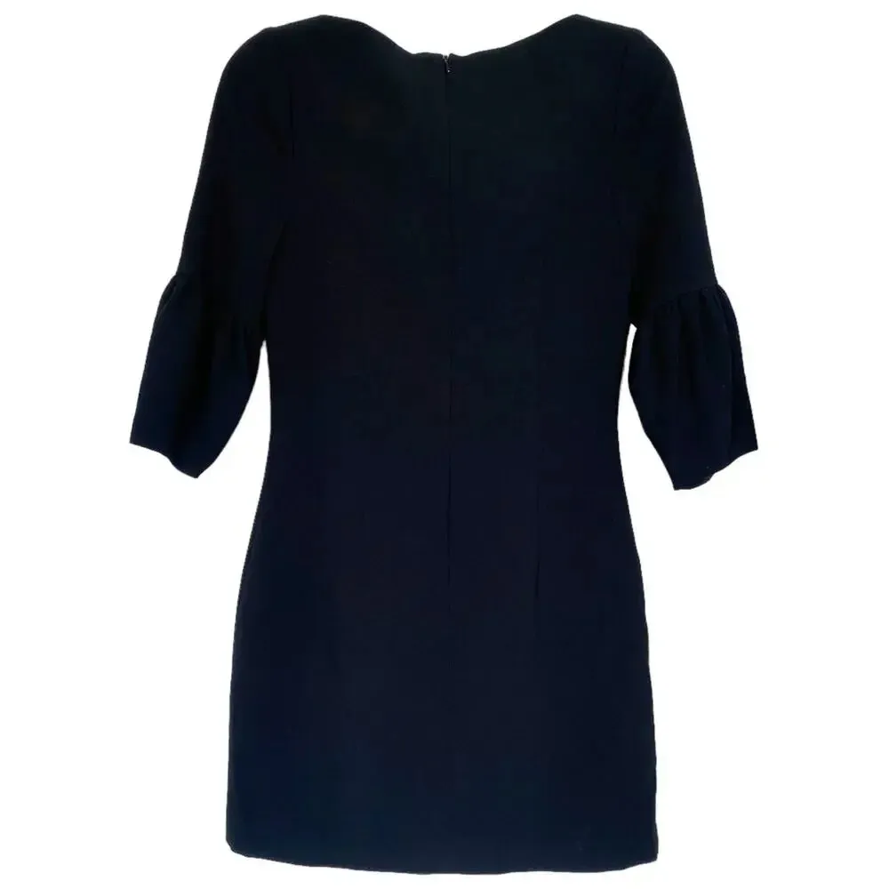 NWT BLACK HALO Mooreland Mini Dress Black Size 2 LBD Cocktail Puff Sleeve Party - Image 3