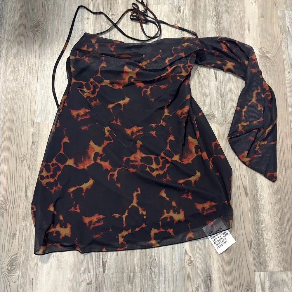 ASOS Black and Orange Mini Dress NWT - Image 7