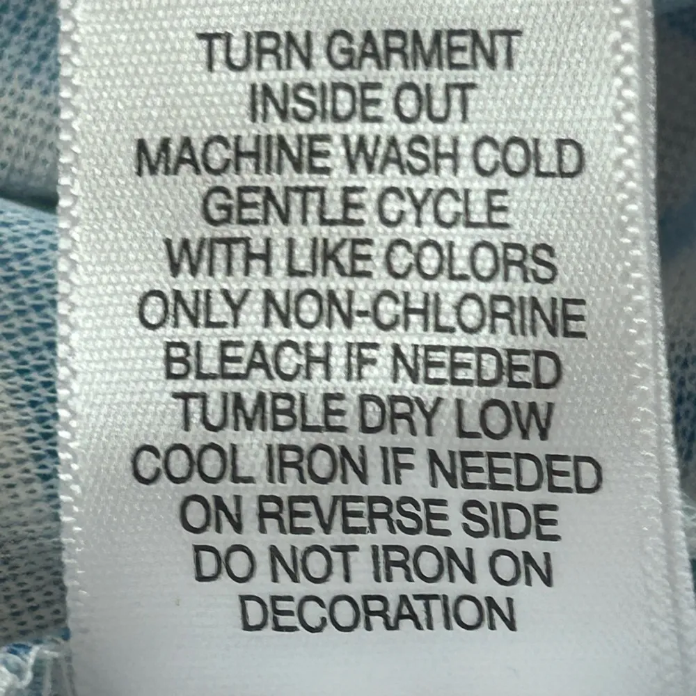 One World patriotic blue striped red vintage truck fireworks crewneck tee med - Image 10