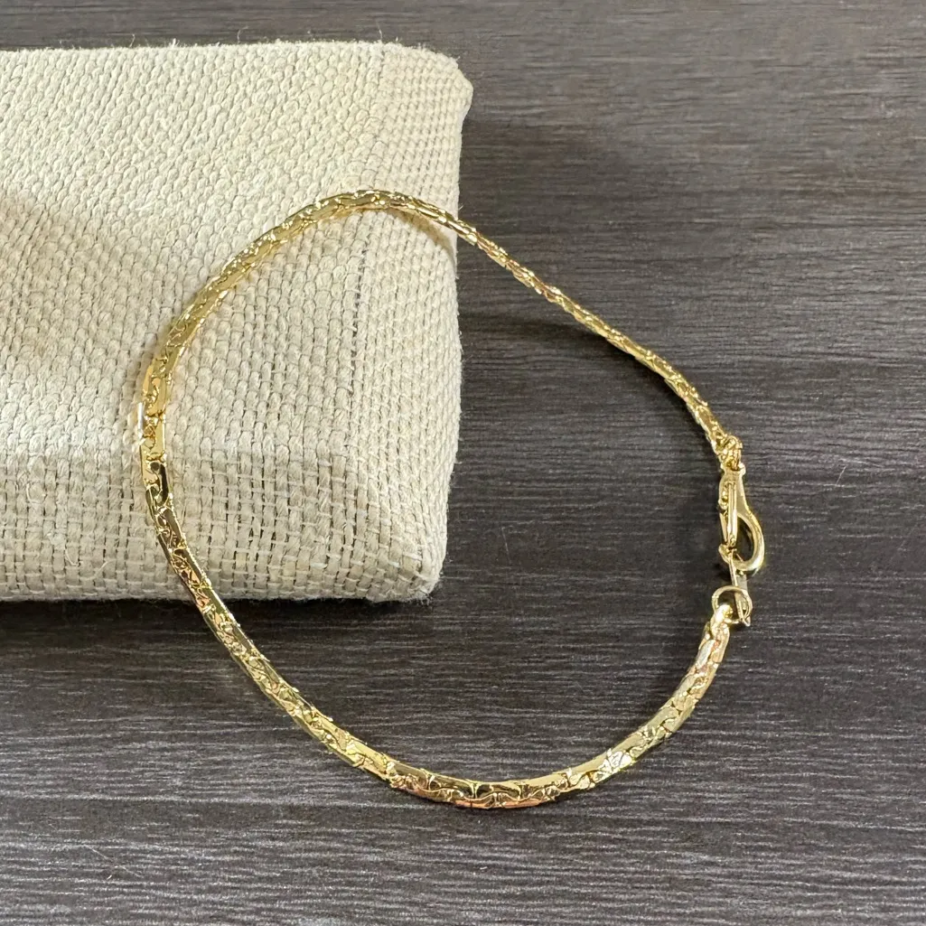 14K Plated Byzantine Bracelet Gold - Image 3