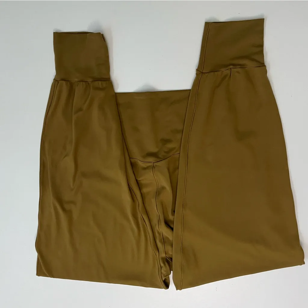 Aerie Offline Real Me Jogger Pants High Rise Lightweight Pockets Mustard Yellow - Image 4