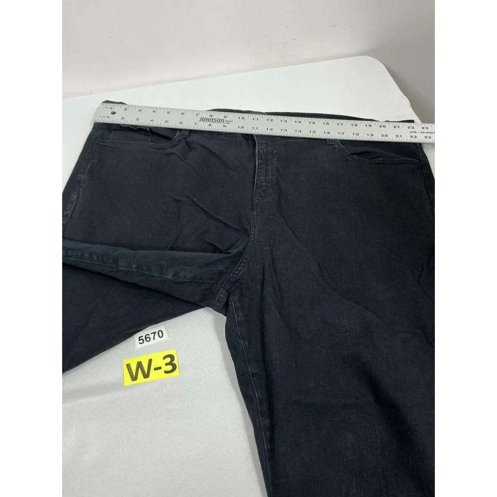 Womans NYDJ Marilyn Straight Lift Tuck black Jeans 26 W - Image 6