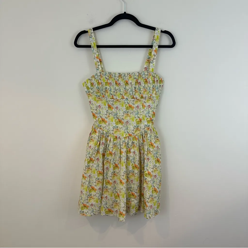 Astr the Label Floral Milkmaid Mini Dress Size Small - Image 3