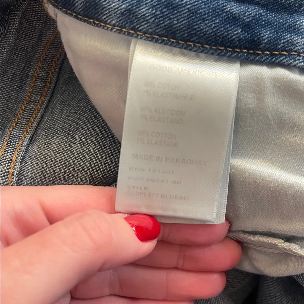 Good American Frayed Hem Skinny Jeans - Image 4