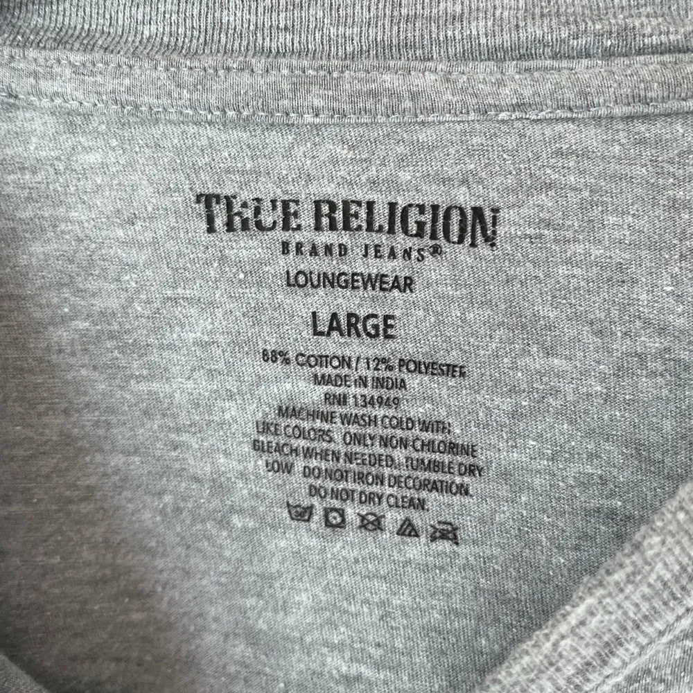 TRUE RELIGION T-Shirt. Soft Short Sleeve Loungewear Unisex Adult Size L. GUC - Image 3