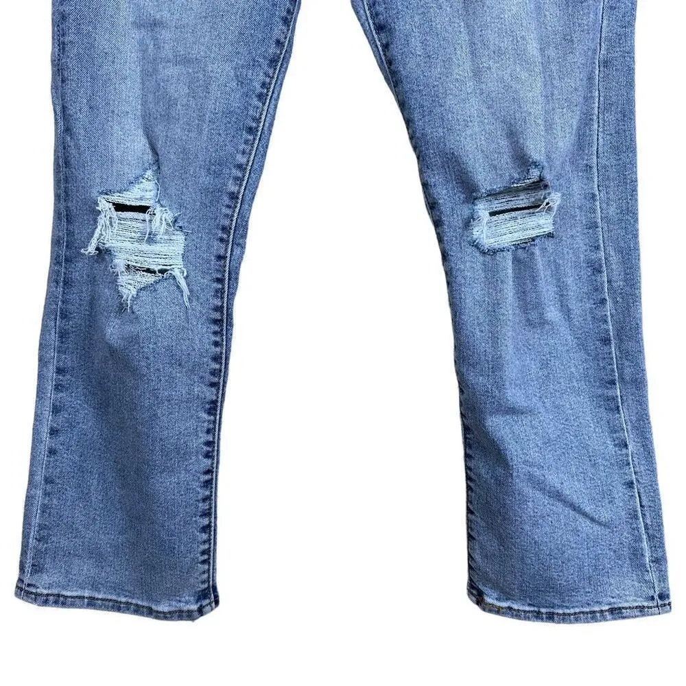 Levi’s Wedgie Straight Distressed Denim Jeans Women’s Size 29x28 - Image 4