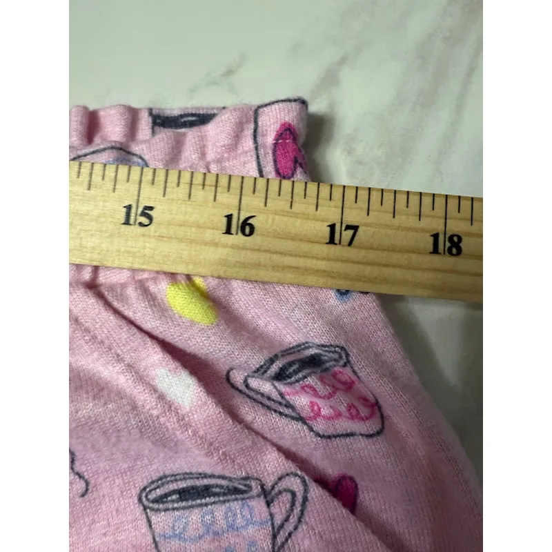 Secret Treasures Pajama Set Size M Top Large Bottom Coffee Tank Top Shorts Pink - Image 10