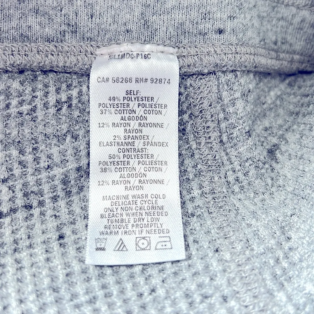 Splendid Waffle Knit Jogger Pants in Grey, Size L EXCELLENT! - Image 6