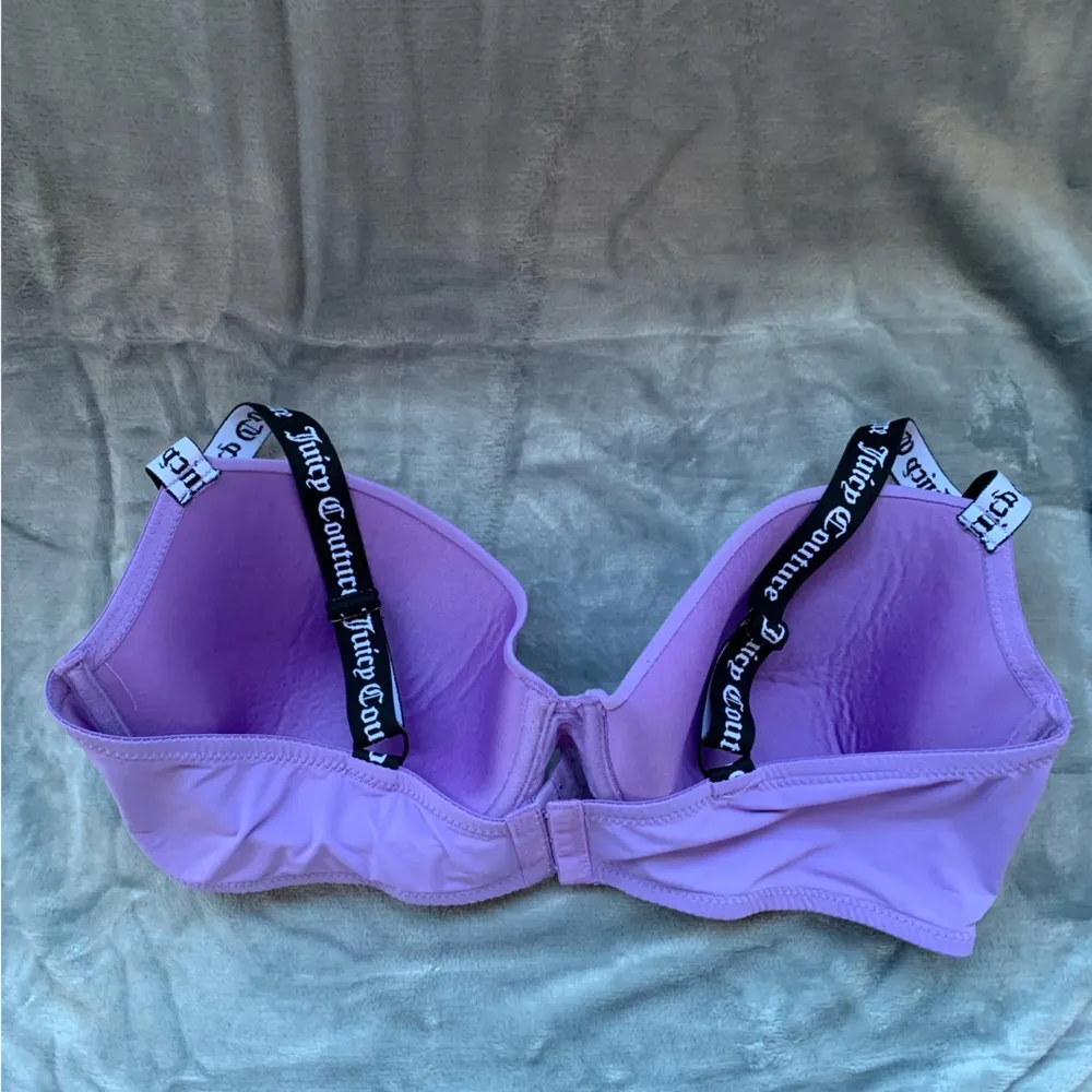 Juicy‎ Couture Purple Bra 40D Juicy Straps 90s Twee - Image 2