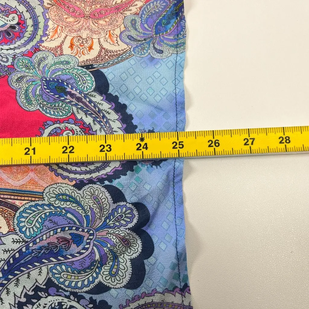 NWOT Johnny Was Onda Shirt Blouse Womens Multicolor Paisley Button Down Boho XS - Image 15