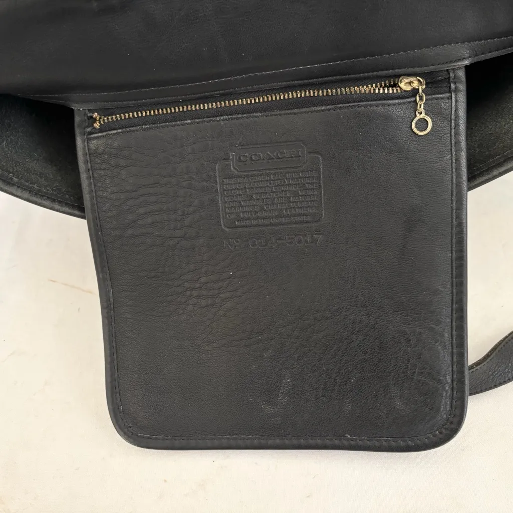Coach Vintage Lexington Briefcase Bag Black Leather - Image 11