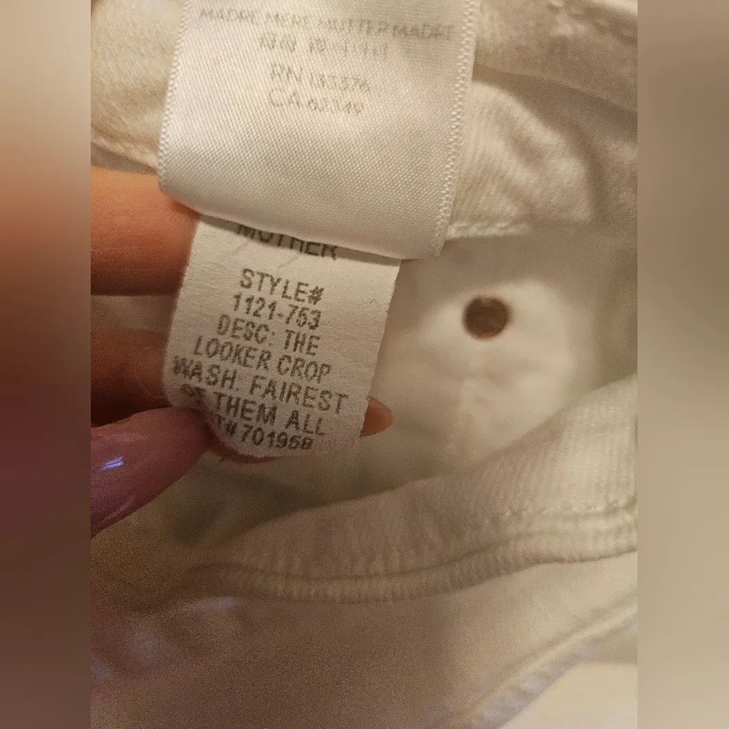 Mother Jeans White Size 27 - Image 3
