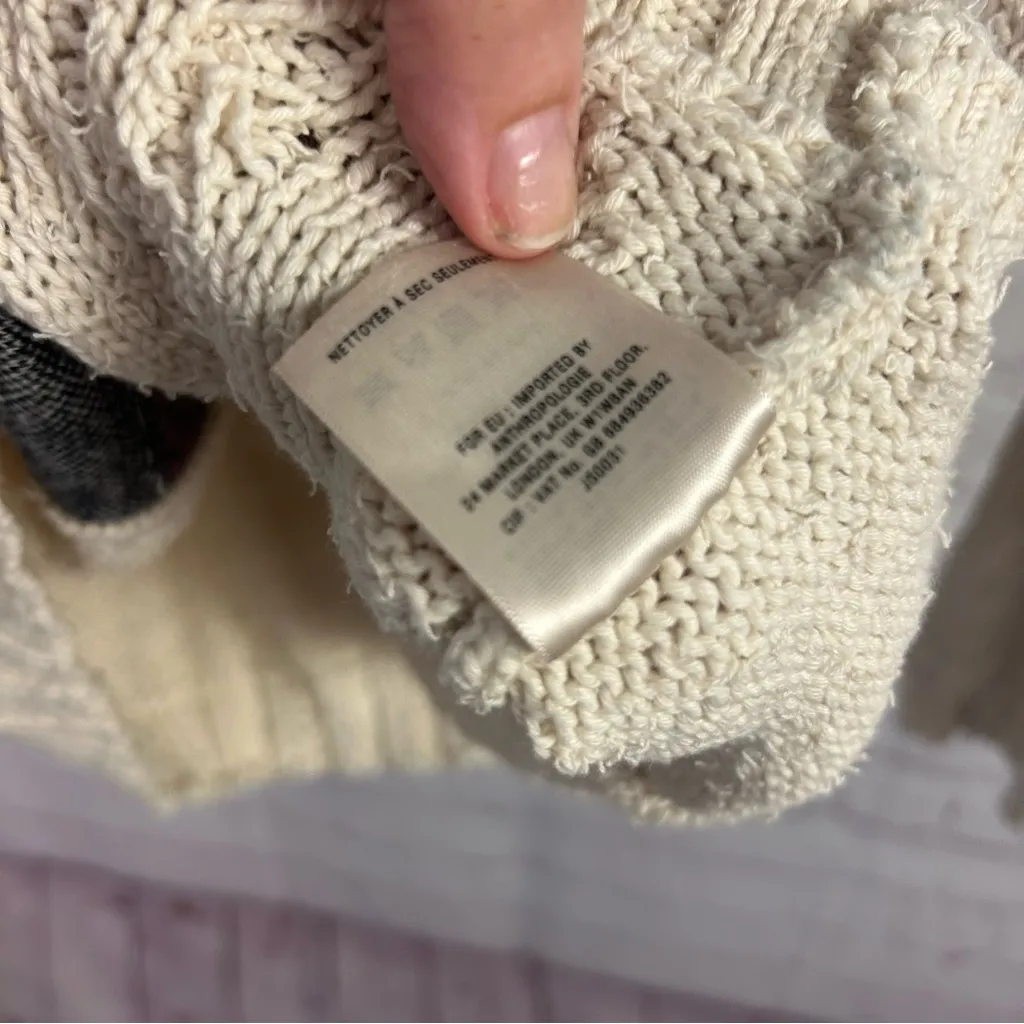 Angel of the North knit colorful retro chic pullover sweater beaded Medium artsy - Image 8